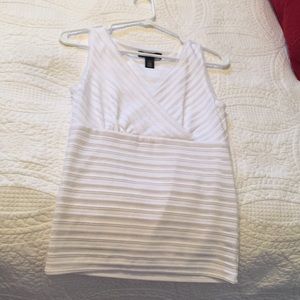 White V-neck shirt